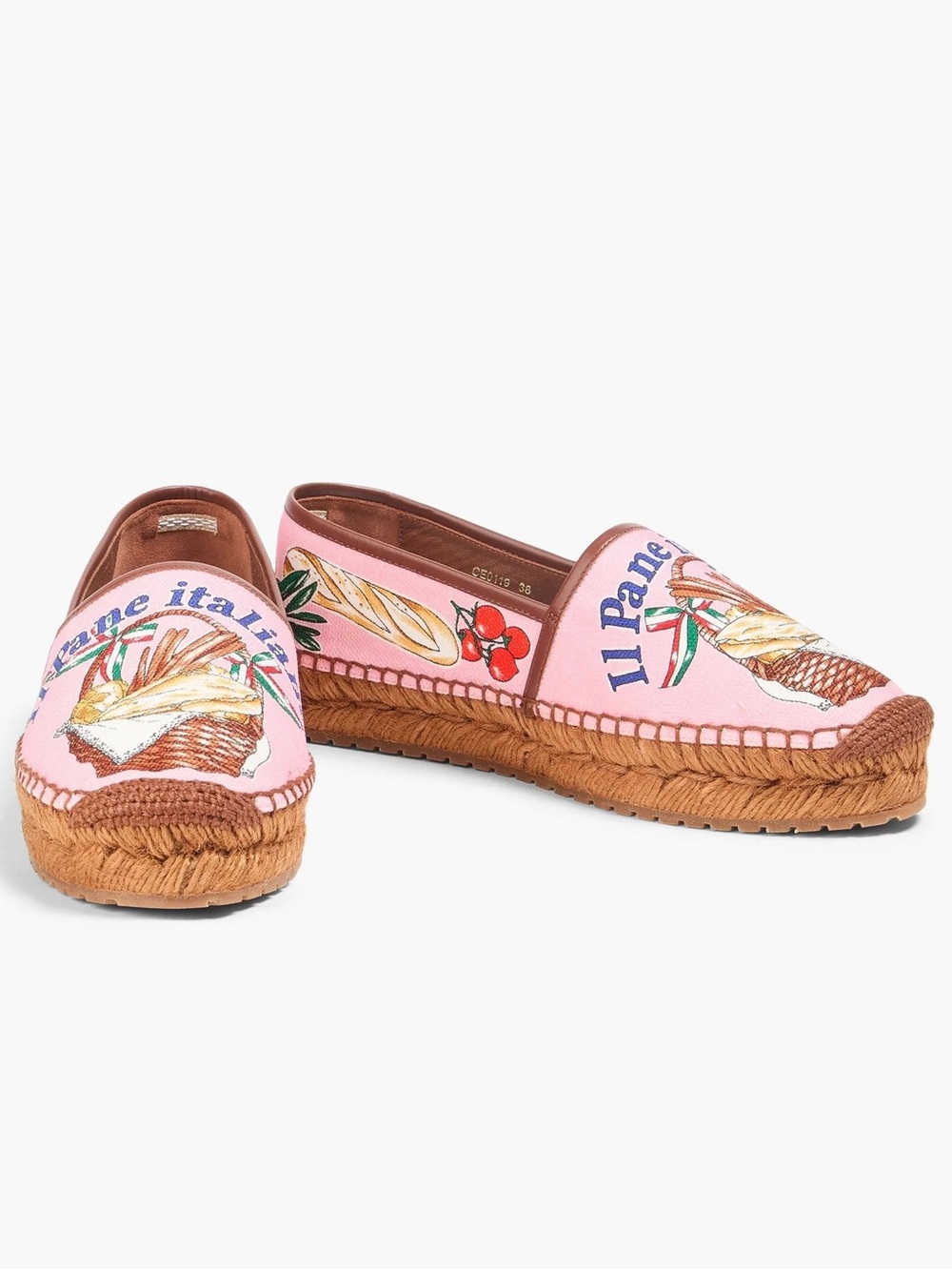 Dolce & Gabbana Bread pink canvas espadrilles